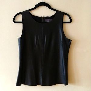 *SOLD* PJK Patterson J. Kincaid black lamb leather shell tank size medium